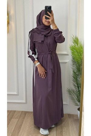 عباية +شال للمحجبات موديل g1153 - ارجواني (خدمة الدفع عند الباب - القياسات المتوفرة 38,42,46,48)