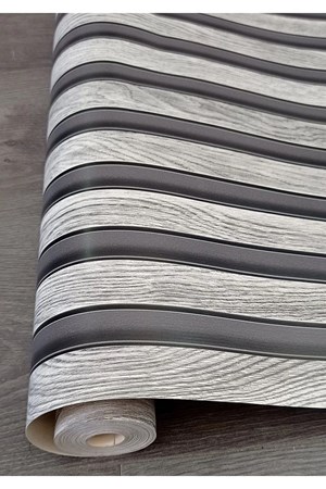 خلفيات  ثلاثية الأبعاد بتأثير 2062 ألواح خشبية بنمط شرائح حائط D. ورق 2.50 متر مربع