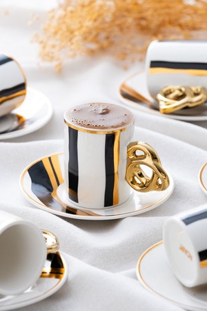 طقم أكواب قهوة ACAR Cool Black من 6 قطع - 90 مل