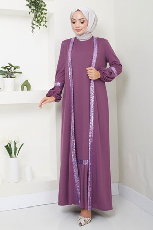 طقم ليلكي غامق (خدمة الدفع عند الباب - القياسات المتوفرة 36) الدفع بعد الاستلام