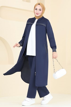 طقم كحلي (خدمة الدفع عند الباب - القياسات المتوفرة 40,42,44,46,48,50,52) الدفع بعد الاستلام