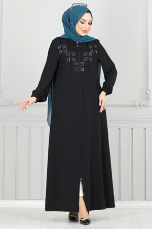 عباية أسود (خدمة الدفع عند الباب - القياسات المتوفرة 38,40) الدفع بعد الاستلام