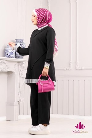طقم أسود (خدمة الدفع عند الباب - القياسات المتوفرة 38,40,42,44,46,48) الدفع بعد الاستلام