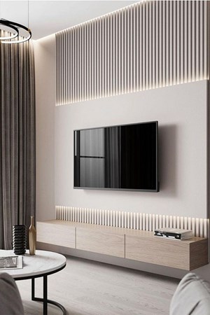 ورق حائط  ثلاثي الأبعاد بتأثير لوحة خشبية منقوشة على شكل شرائح خشبية بيضاء 5.30 متر مربع -2692