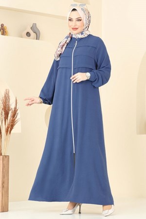 عباية ازرق (خدمة الدفع عند الباب - القياسات المتوفرة 38,40,42,44,46,48,50,52) الدفع بعد الاستلام