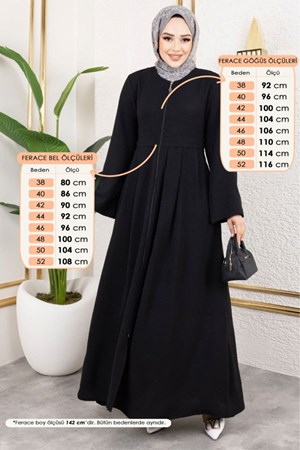 عباية أسود (خدمة الدفع عند الباب - القياسات المتوفرة 38,40,48,50,52) الدفع بعد الاستلام